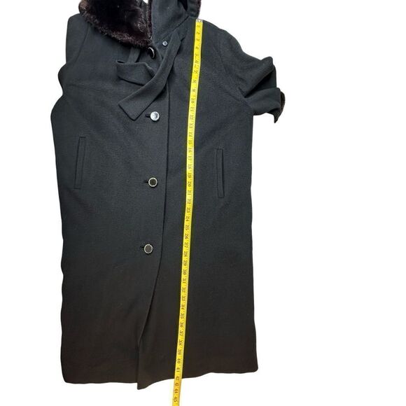 MADISON Master Furriers Duluth Vintage Black Wool & Fur Coat Size XL - Picture 10 of 17